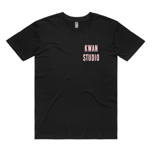 Kwan Studio logo Adults Unisex Tee (Pink print on front only) Kwan Studio logo Adults Unisex Tee (Pink print on front only) Thumbnail